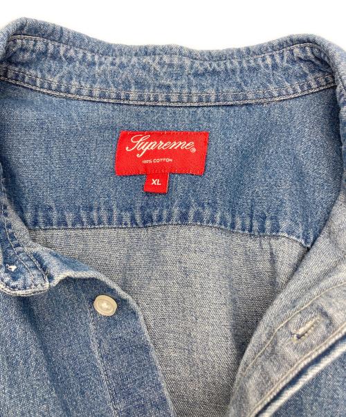 SUPREME（シュプリーム）Supreme (シュプリーム) Small Box Logo Shirt インディゴ サイズ:XLの古着・服飾アイテム