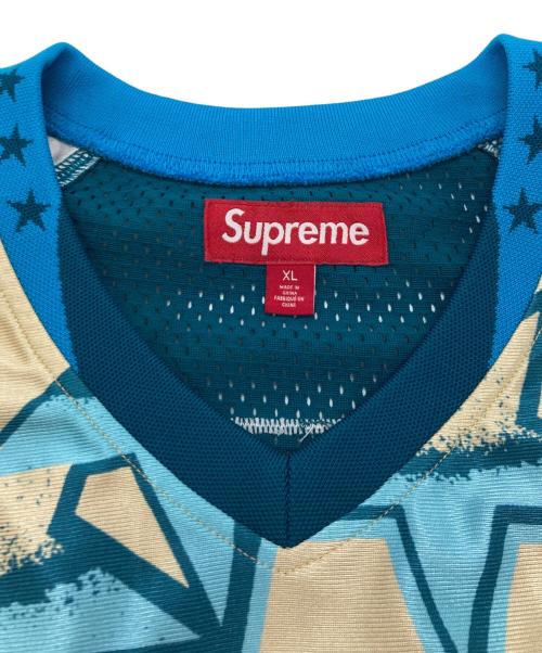 SUPREME（シュプリーム）Supreme (シュプリーム) Stars Football Jersey ブルー サイズ:XLの古着・服飾アイテム