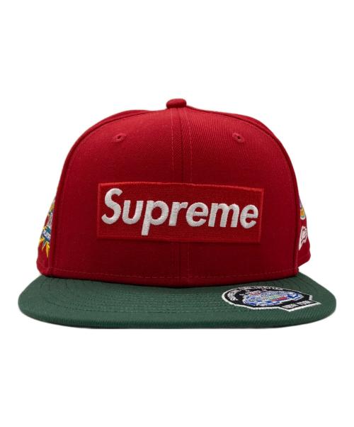 SUPREME（シュプリーム）SUPREME (シュプリーム) Championships Box Logo Cap レッド×グリーン サイズ:7 8/5の古着・服飾アイテム