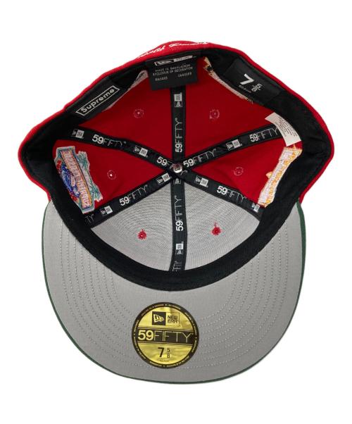SUPREME（シュプリーム）SUPREME (シュプリーム) Championships Box Logo Cap レッド×グリーン サイズ:7 8/5の古着・服飾アイテム