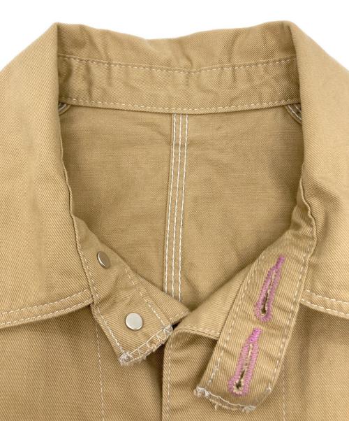 TCB jeans（ティーシービー ジーンズ）TCB JEANS (ティーシービー ジーンズ) Cat Head Jacket Khaki Drill ベージュ サイズ:38の古着・服飾アイテム