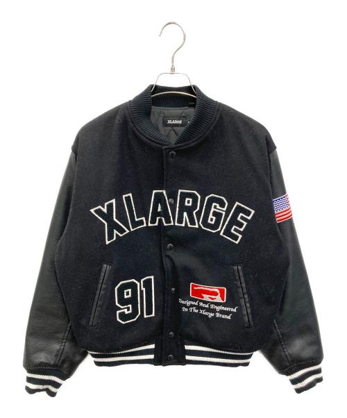 X-LARGE（エクストララージ）X-LARGE (エクストララージ) OG LOGO VARSITY JACKET ブラック サイズ:Sの古着・服飾アイテム