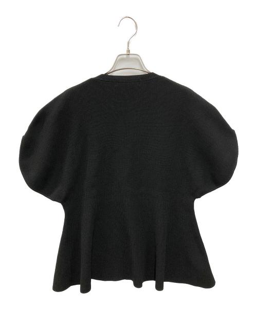 Heve（ヘイヴ）Heve (ヘイヴ) Arch Peplum knit ブラック サイズ:FREEの古着・服飾アイテム