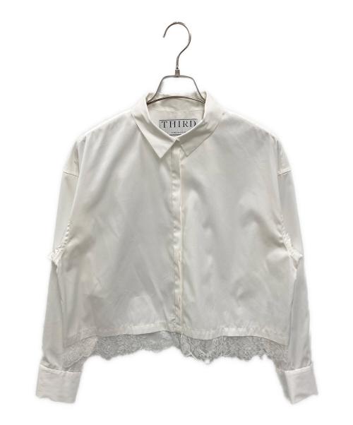 THIRD MAGAZINE（サードマガジン）THIRD MAGAZINE (サードマガジン) 裾レースブラウス ブラック サイズ:9 未使用品の古着・服飾アイテム