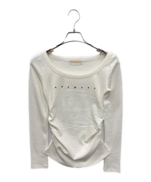AND MARY（アンドマリー）AND MARY (アンドマリー) Mary logo cable knit set アイボリー サイズ:FREE 未使用品の古着・服飾アイテム