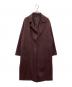 VERMEIL par iena（ヴェルメイユ パー イエナ）の古着「Super100’ダブルフェイス クルーネックコート」｜ブラウン