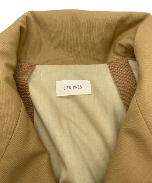 DES PRES（デ プレ）DES PRES (デ プレ) ハイツイストギャバジン ペディットケープ ベージュ サイズ:FREEの古着・服飾アイテム