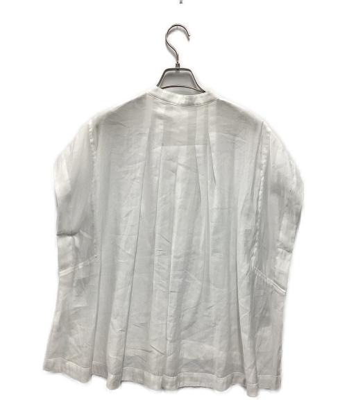 BEARDSLEY（ビアズリー）BEARDSLEY (ビアズリー) パール釦フレンチブラウス ホワイト サイズ:FREEの古着・服飾アイテム