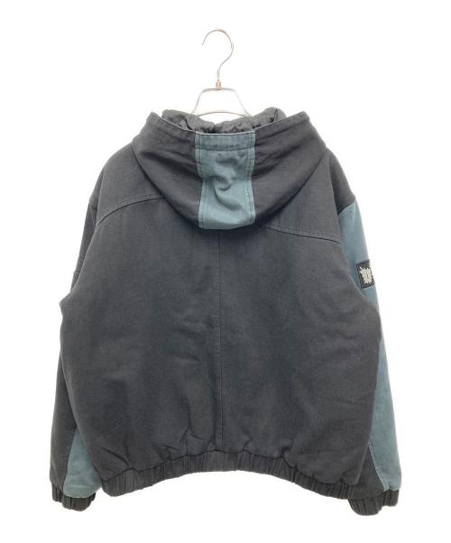 Dime（ダイム）Dime (ダイム) Panel Denim Hooded Bomber ブラック サイズ:Lの古着・服飾アイテム