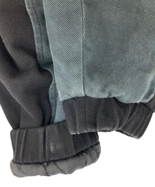 Dime（ダイム）Dime (ダイム) Panel Denim Hooded Bomber ブラック サイズ:Lの古着・服飾アイテム