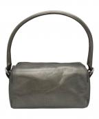 HIROFUヒロフ）の古着「メタリックカラーレザーハンドバッグ」｜グレー