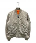 ALPHAアルファ）の古着「MA-1ジャケット」｜ベージュ