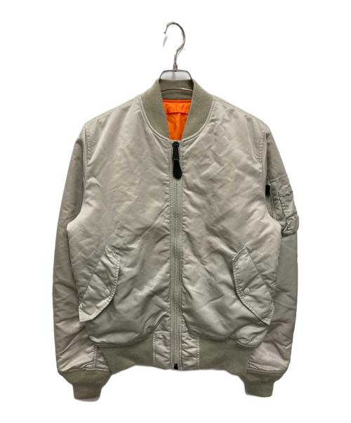 ALPHA（アルファ）ALPHA (アルファ) MA-1ジャケット ベージュ サイズ:Mの古着・服飾アイテム