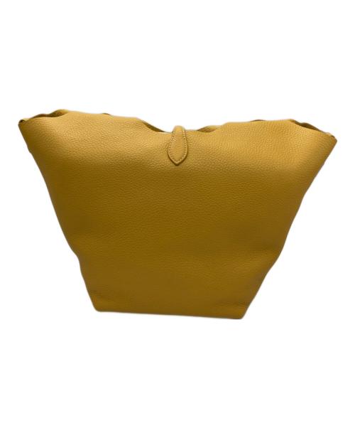 POLO RALPH LAUREN（ポロ・ラルフローレン）POLO RALPH LAUREN (ポロ・ラルフローレン) レザートートバッグ イエロー 未使用品の古着・服飾アイテム