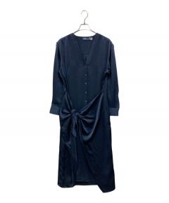 中古・古着通販】ADEAM (アディアム) ニットワンピース ネイビー