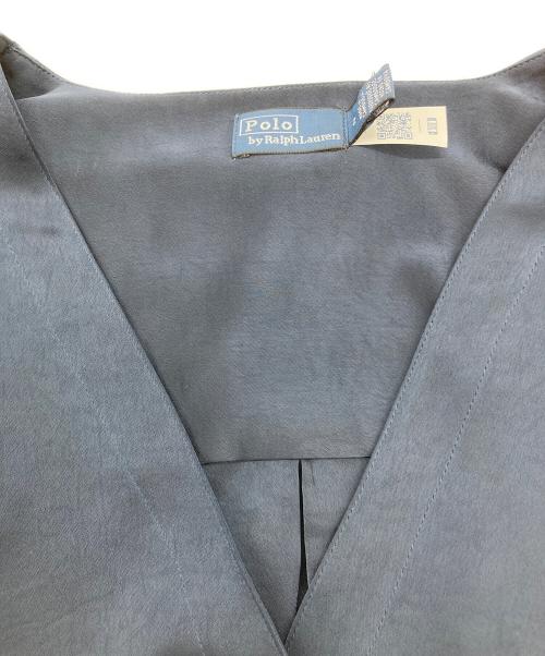 POLO RALPH LAUREN（ポロ・ラルフローレン）POLO RALPH LAUREN (ポロ・ラルフローレン) ボタンアップミディドレス ネイビー サイズ:2 未使用品の古着・服飾アイテム