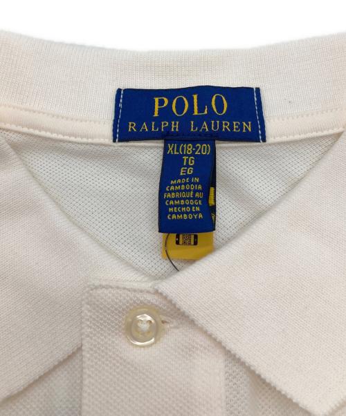 POLO RALPH LAUREN（ポロ・ラルフローレン）POLO RALPH LAUREN (ポロ・ラルフローレン) Poloベアコットンメッシュポロシャツ アイボリー サイズ:XL 未使用品の古着・服飾アイテム