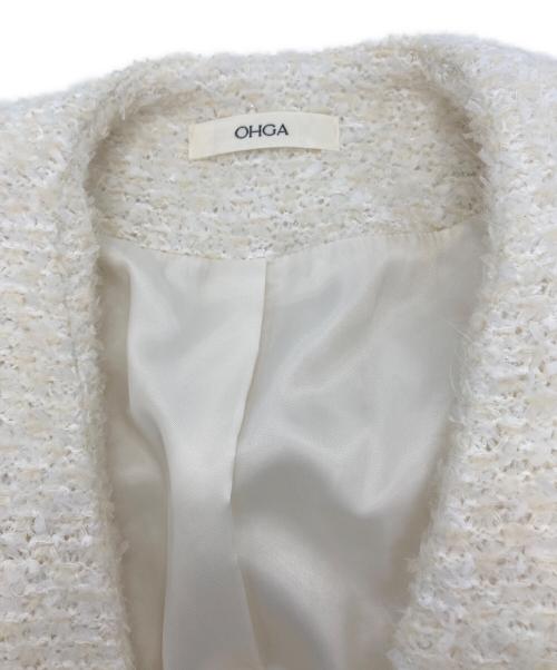 OHGA（オオガ）OHGA (オオガ) コーディガン アイボリー サイズ:FREE 未使用品の古着・服飾アイテム