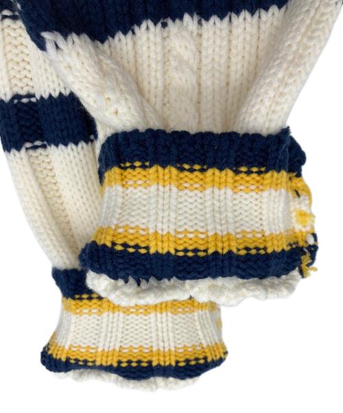 Bibiy.（ビビィ）Bibiy. (ビビィ) BY. PATCH KNIT アイボリー サイズ:FREE 未使用品の古着・服飾アイテム