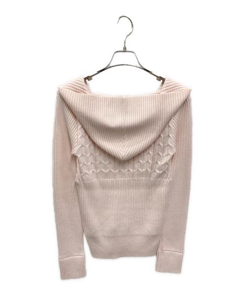 AND MARY（アンドマリー）and mary (アンドマリー) Taylor hoodie knit tops ピンク サイズ:FREE 未使用品の古着・服飾アイテム