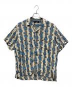 NIGEL CABOURNナイジェルケーボン）の古着「アロハシャツ」｜ブルー×アイボリー
