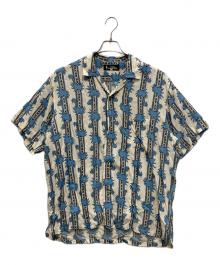 NIGEL CABOURN（ナイジェルケーボン）の古着「アロハシャツ」｜ブルー×アイボリー