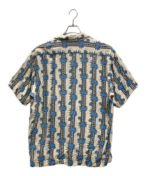 NIGEL CABOURN（ナイジェルケーボン）NIGEL CABOURN (ナイジェルケーボン) アロハシャツ ブルー×アイボリー サイズ:3の古着・服飾アイテム