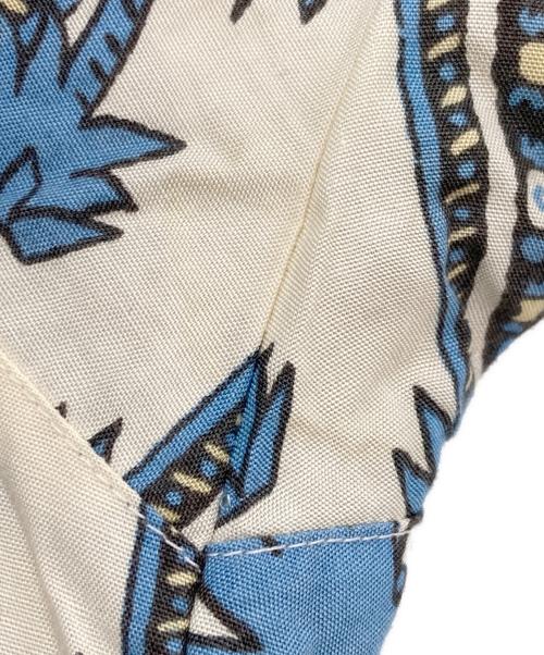 NIGEL CABOURN（ナイジェルケーボン）NIGEL CABOURN (ナイジェルケーボン) アロハシャツ ブルー×アイボリー サイズ:3の古着・服飾アイテム