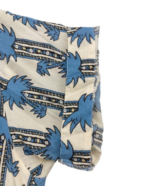 NIGEL CABOURN（ナイジェルケーボン）NIGEL CABOURN (ナイジェルケーボン) アロハシャツ ブルー×アイボリー サイズ:3の古着・服飾アイテム