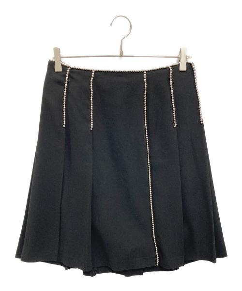 Jean Paul GAULTIER（ジャンポールゴルチェ）Jean Paul GAULTIER (ジャンポールゴルチェ) ボールチェーンスカート ブラック サイズ:40の古着・服飾アイテム