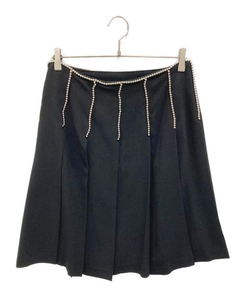 Jean Paul GAULTIER（ジャンポールゴルチェ）Jean Paul GAULTIER (ジャンポールゴルチェ) ボールチェーンスカート ブラック サイズ:40の古着・服飾アイテム