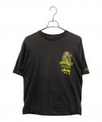 stussy×MAGIC STICK×JUST BLAZEステューシー×マジックスティック×）の古着「ドラゴンTシャツ」｜ブラック