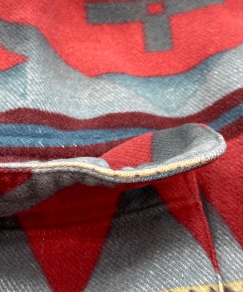 POLO RALPH LAUREN（ポロ・ラルフローレン）POLO RALPH LAUREN (ポロ・ラルフローレン) ［古着］ネイティブ柄プリントネルシャツ レッド サイズ:XLの古着・服飾アイテム