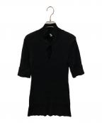 IIROTイロット）の古着「Ribbed Stand Top」｜ブラック