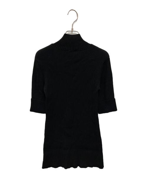 IIROT（イロット）IIROT (イロット) Ribbed Stand Top ブラック サイズ:FREEの古着・服飾アイテム