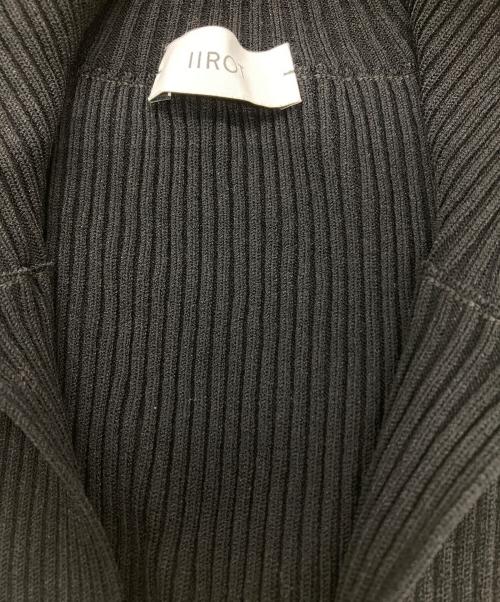 IIROT（イロット）IIROT (イロット) Ribbed Stand Top ブラック サイズ:FREEの古着・服飾アイテム