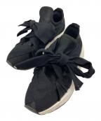 MM6 Maison Margielaエムエムシックスメゾンマルジェラ）の古着「リボンタイ スニーカー」｜ホワイト×ブラック