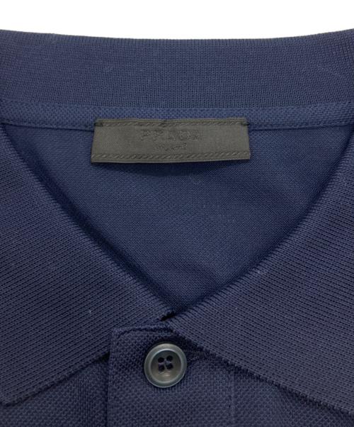 PRADA（プラダ）PRADA (プラダ) ポロシャツ ネイビー サイズ:XLの古着・服飾アイテム