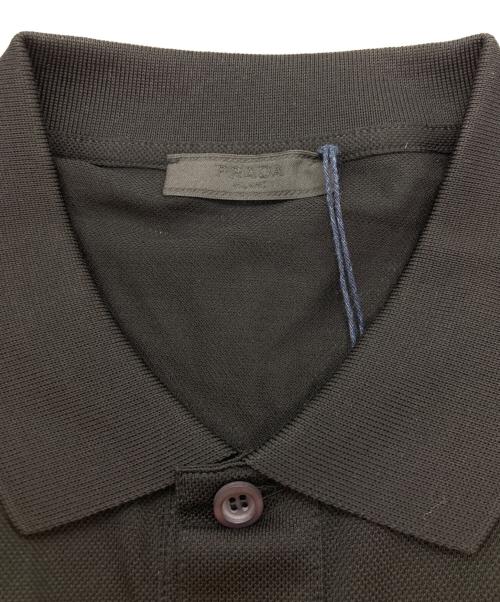 PRADA（プラダ）PRADA (プラダ) ポロシャツ ブラック サイズ:XL 未使用品の古着・服飾アイテム