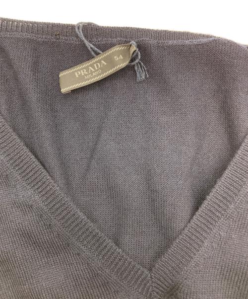 PRADA（プラダ）PRADA (プラダ) Vネックニット ネイビー サイズ:54の古着・服飾アイテム