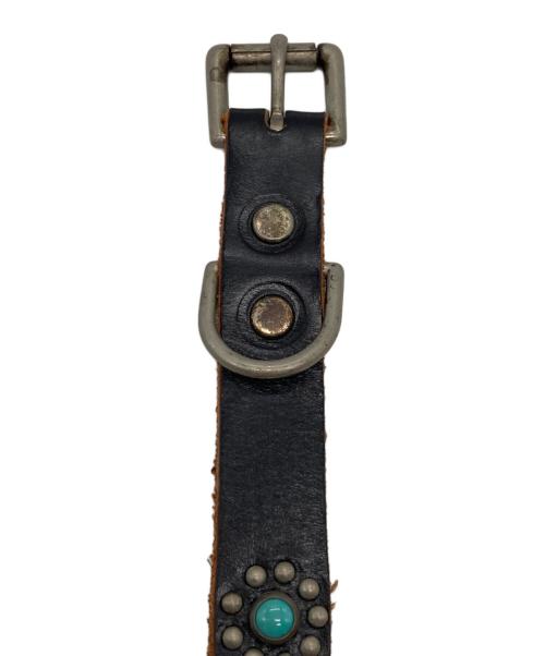 htc（エイチティーシー）htc (エイチティーシー) スタッズベルト ブラック サイズ:84.5cm~89.5cmの古着・服飾アイテム