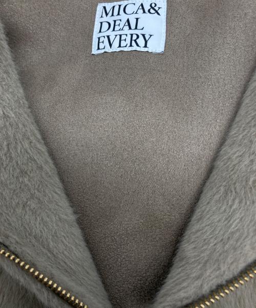 MICA&DEAL EVERY（マイカアンドディール）MICA&DEAL EVERY (マイカアンドディール) フーデットファーコート ブラウン サイズ:FREEの古着・服飾アイテム