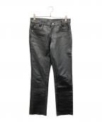 Schottショット）の古着「LEATHER PANTS」｜ブラック