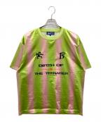 BoTTボット）の古着「Gradient Soccer Shirt」｜ピンク×グリーン