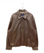 DANIEL CREMIEUXダニエルクレミュー）の古着「レザースイングトップ」｜ブラウン