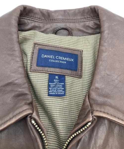 DANIEL CREMIEUX（ダニエルクレミュー）DANIEL CREMIEUX (ダニエルクレミュー) レザースイングトップ ブラウン サイズ:XLの古着・服飾アイテム