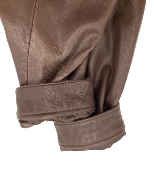 DANIEL CREMIEUX（ダニエルクレミュー）DANIEL CREMIEUX (ダニエルクレミュー) レザースイングトップ ブラウン サイズ:XLの古着・服飾アイテム