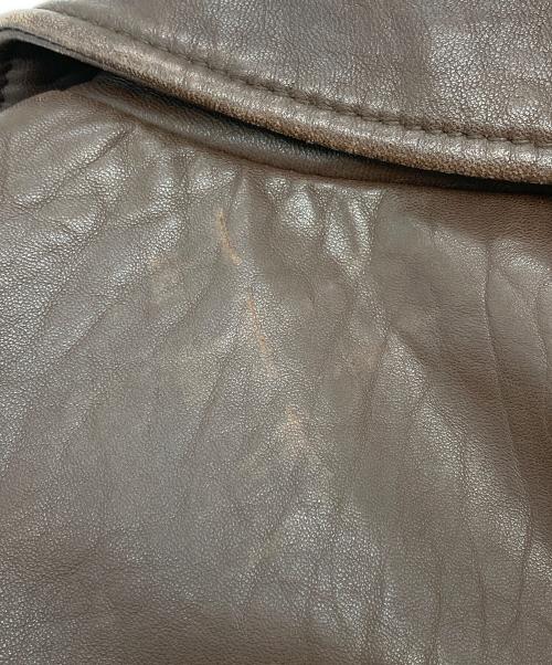 DANIEL CREMIEUX（ダニエルクレミュー）DANIEL CREMIEUX (ダニエルクレミュー) レザースイングトップ ブラウン サイズ:XLの古着・服飾アイテム