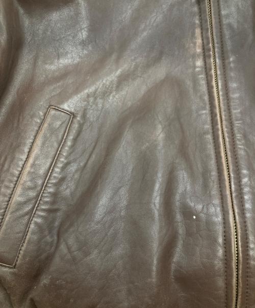 DANIEL CREMIEUX（ダニエルクレミュー）DANIEL CREMIEUX (ダニエルクレミュー) レザースイングトップ ブラウン サイズ:XLの古着・服飾アイテム