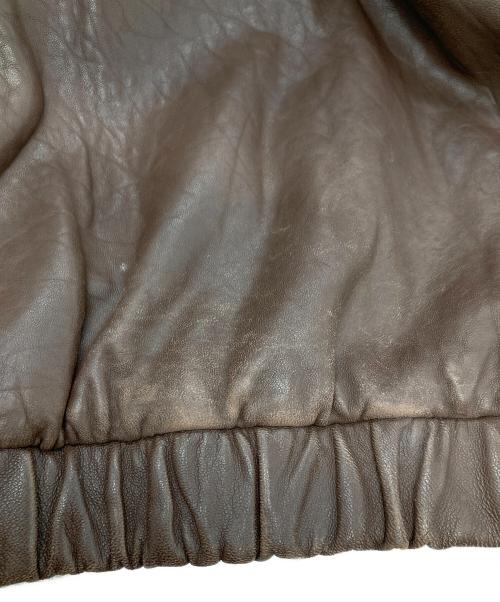 DANIEL CREMIEUX（ダニエルクレミュー）DANIEL CREMIEUX (ダニエルクレミュー) レザースイングトップ ブラウン サイズ:XLの古着・服飾アイテム